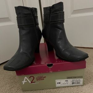 Aerosoles A2 Grey Ankle Boots
